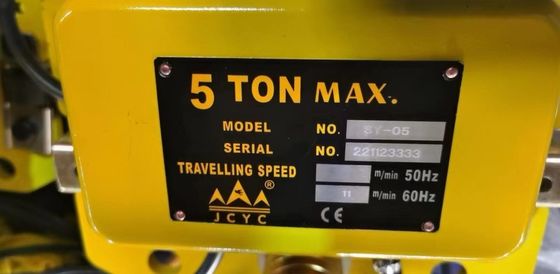 Low Maintenance Operation Electric Chain Hoist with Dual Braking System and 1 Year Warranty