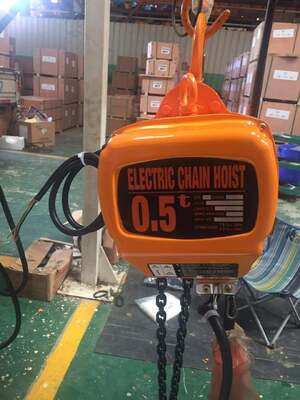 220-440V 3Phase 50/60Hz Electric Chain Hoist with Compact Design for Warehouse and Garage Use