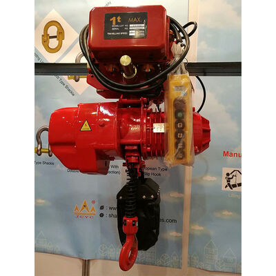 เครื่องยกโซ่ไฟฟ้า 2 ตัน 380V 440V พร้อมรถขนของพลังงานและฟังก์ชันความเร็ว 2 สําหรับการยกอุตสาหกรรม